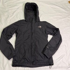❌SOLD❌THE NORTH FACE Hyvent Rain Jacket/Wind Breaker with Hood Black Womens S